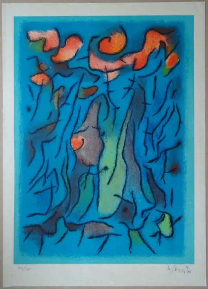 石版画 Singier - Composition