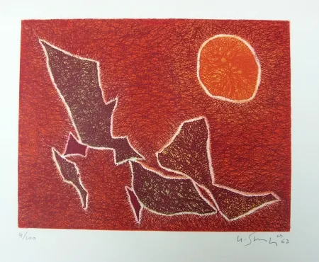 石版画 Singier - Composition