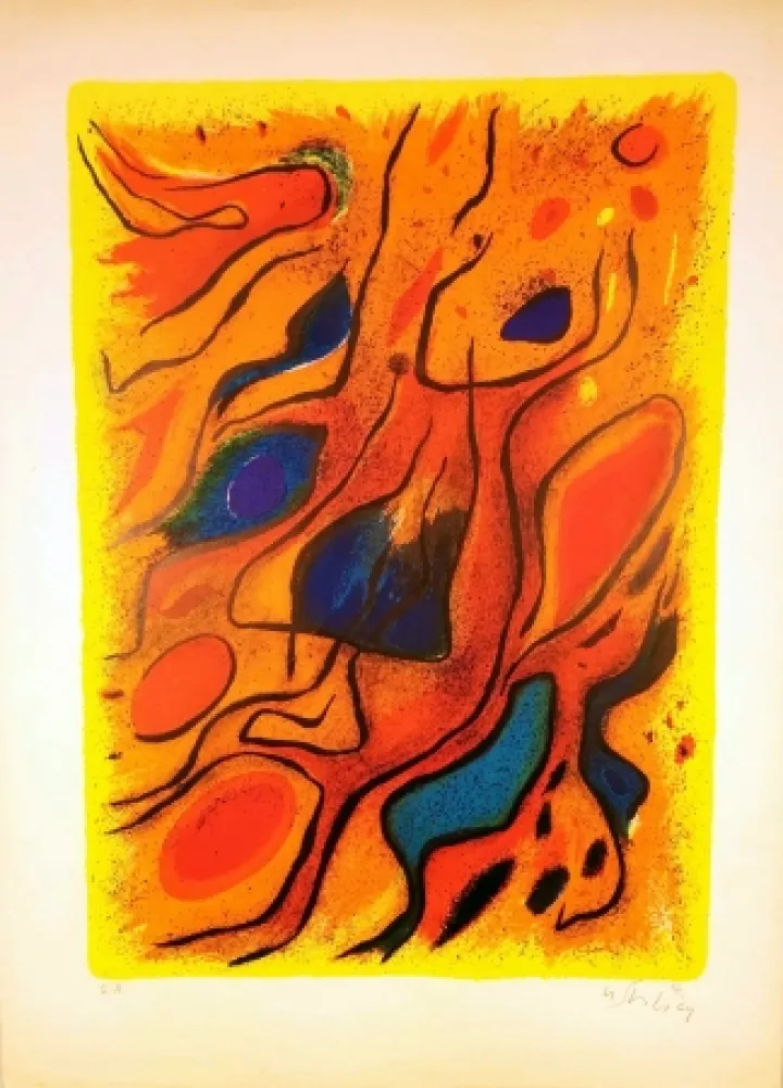 石版画 Singier - Composition