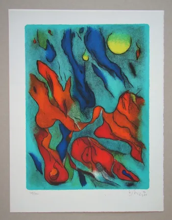 石版画 Singier - Envol