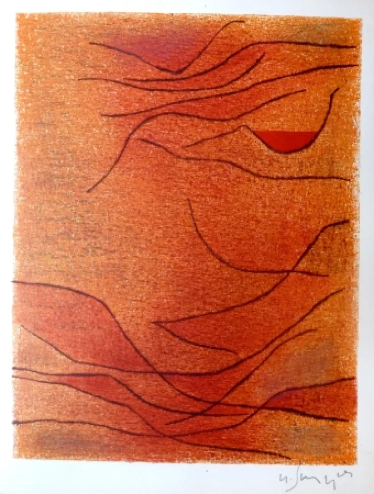 石版画 Singier - Exposition galerie de France