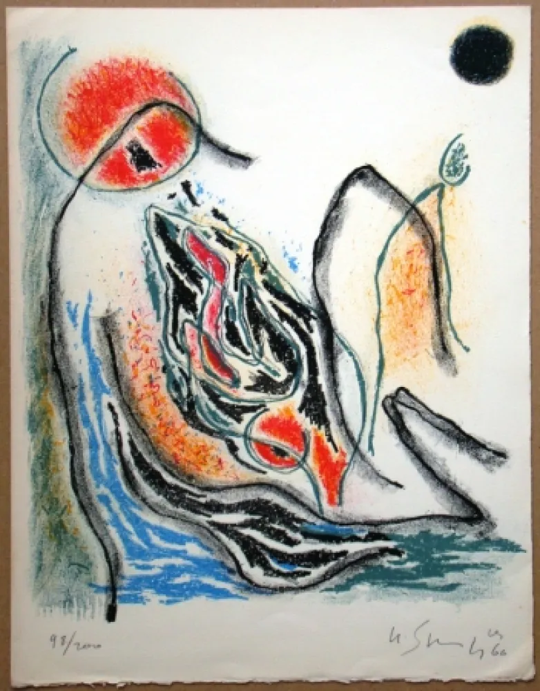 石版画 Singier - Exposition Galerie de France