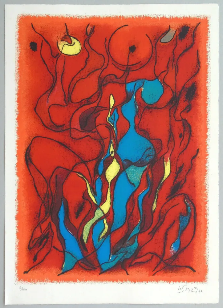 石版画 Singier - Hommage a Fellini