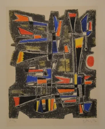 石版画 Singier - La Patriette de Gonzalve