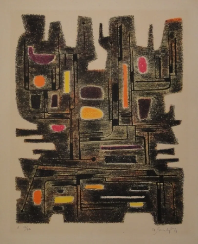 石版画 Singier - L’Ancêtre