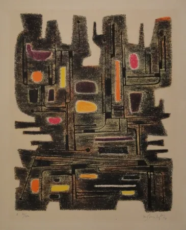 石版画 Singier - L’Ancêtre