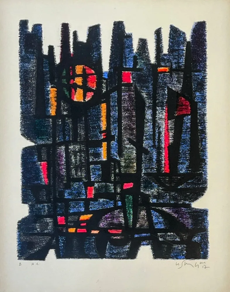 石版画 Singier - L'Appareil de Maître Gessner 