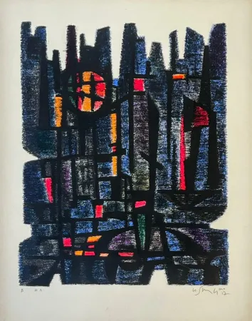 石版画 Singier - L'Appareil de Maître Gessner 