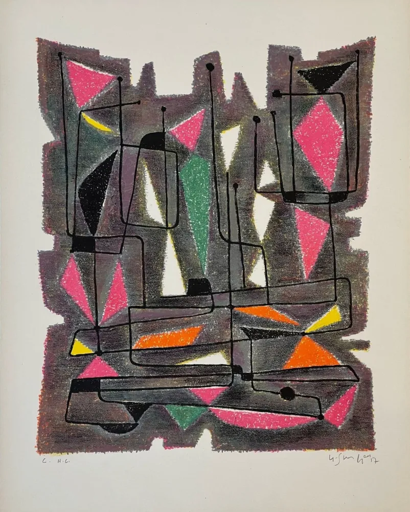 石版画 Singier - Le Fureur de Nicolas de Bocagne 