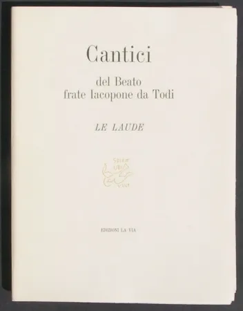 插图书 Sironi - Cantici del Beato frate Iacopone da Todi. Le Laude