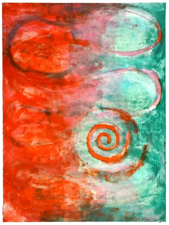 石版画 Siversten - Circle in a spiral