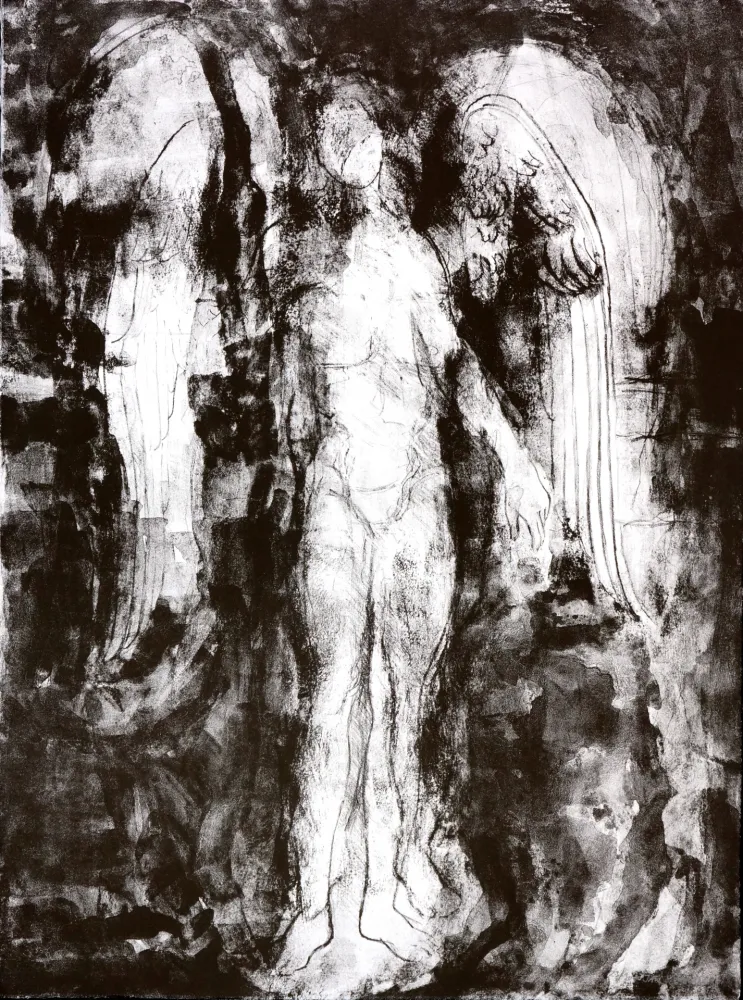 石版画 Siversten - Everspinning wheel