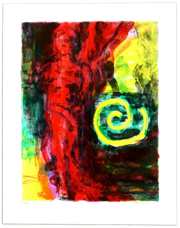 石版画 Siversten - Figure / Ornement