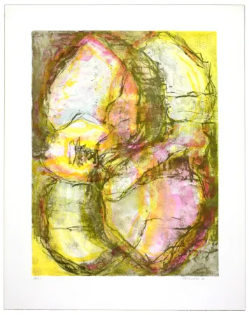 石版画 Siversten - Rose