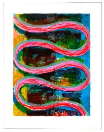 石版画 Siversten - Serpent