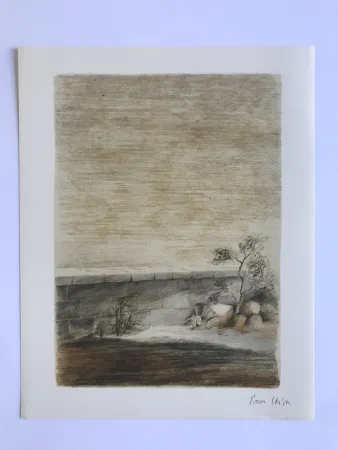 石版画 Skira - Digue sur la mer (L'Eau II)