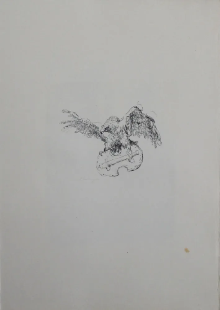 石版画 Slevogt - Schlussvignette 