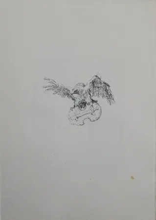 石版画 Slevogt - Schlussvignette 