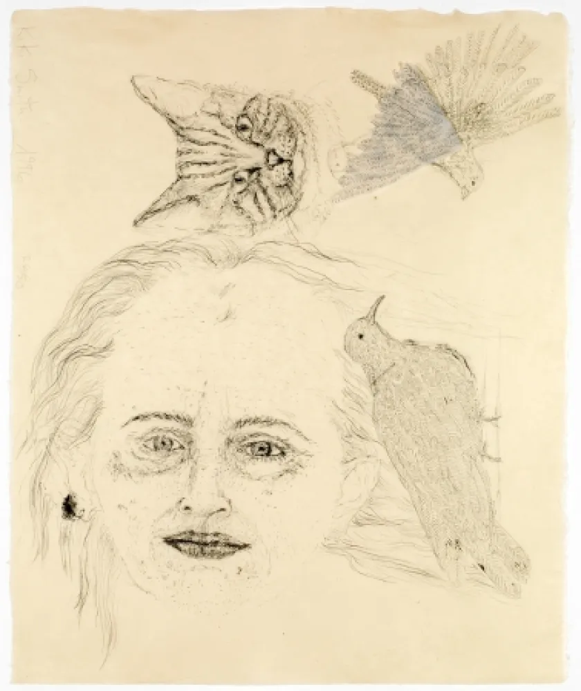 石版画 Smith - Ginzer and the birds