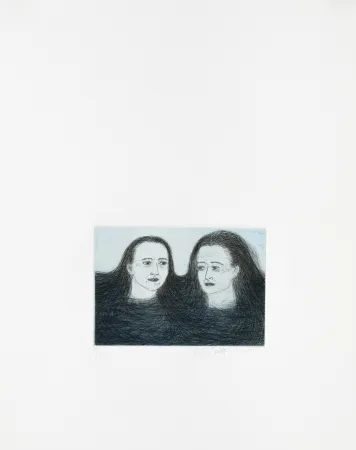 版画 Smith - Heads in water