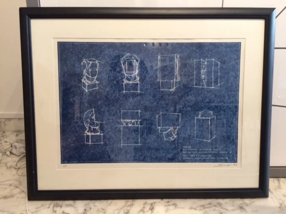 石版画 Sosno - Huit manières de filer la soie