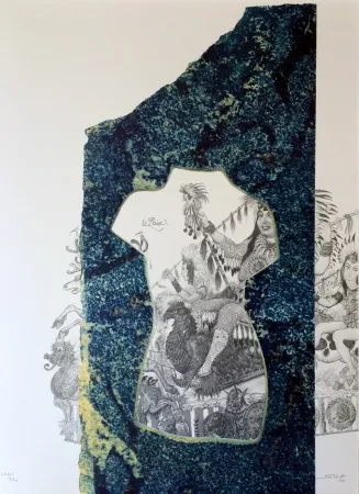 石版画 Sosno - La liberté Carnaval de Nice