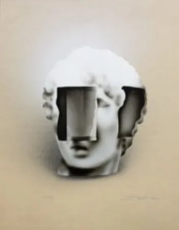 石版画 Sosno - Tete aus quatre vents