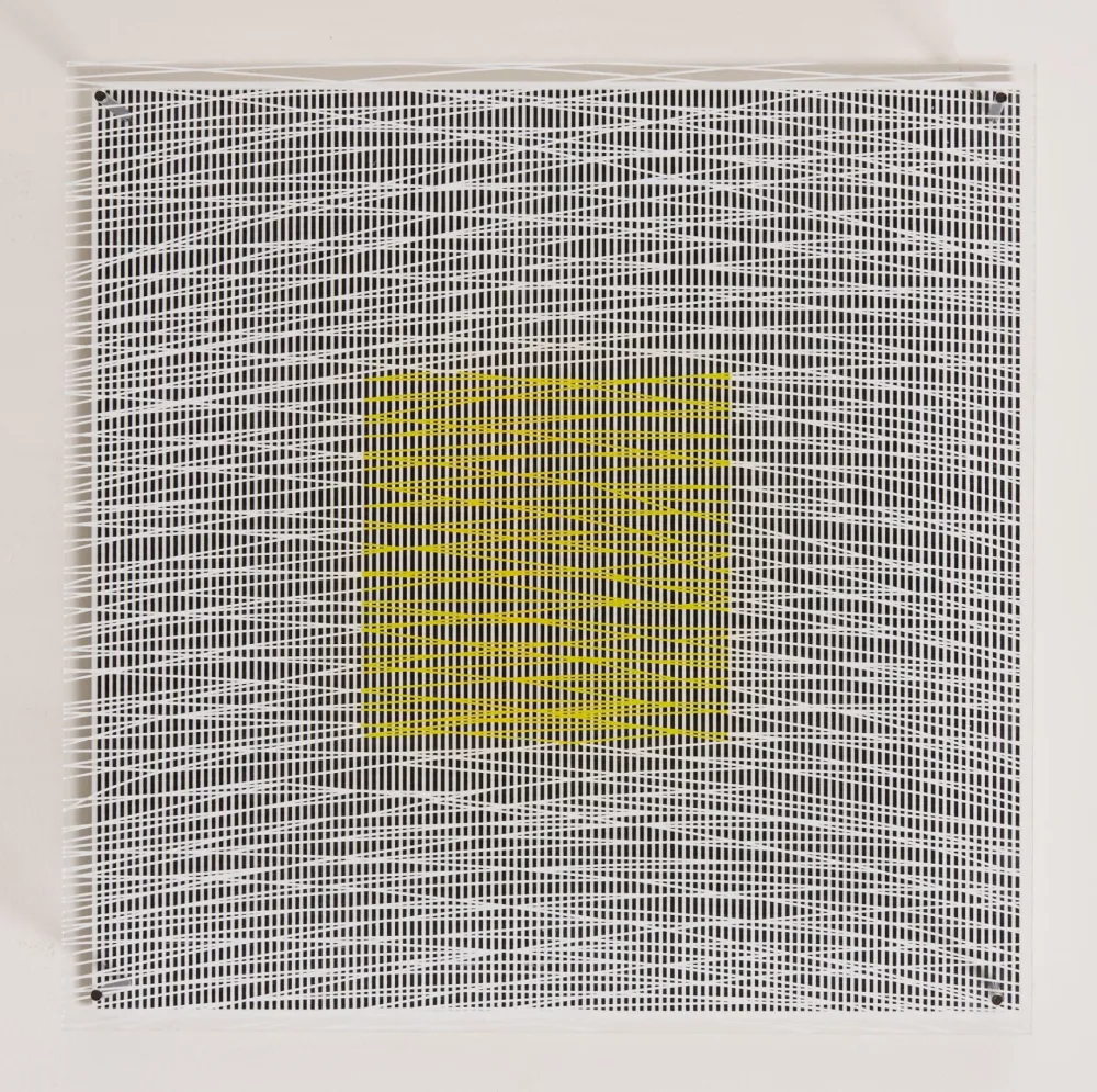 复数作品 Soto - Cuadrado y Curvas Virtuales