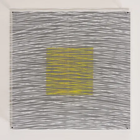 复数作品 Soto - Cuadrado y Curvas Virtuales