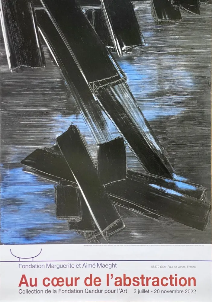 海报 Soulages - 24 août 1958