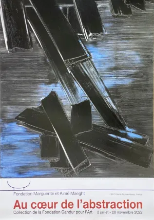 海报 Soulages - 24 août 1958