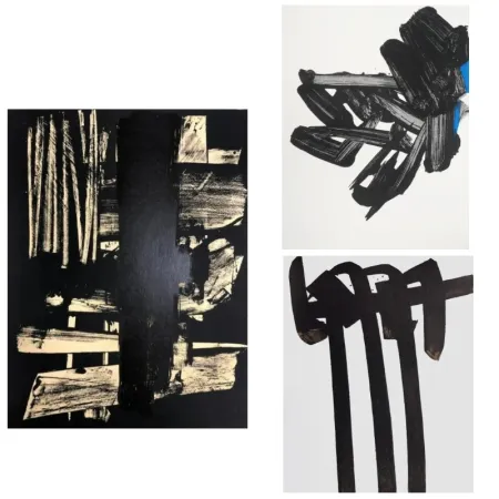 石版画 Soulages - 3 Lithographs