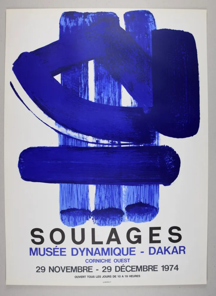 石版画 Soulages - AFFICHE DAKAR