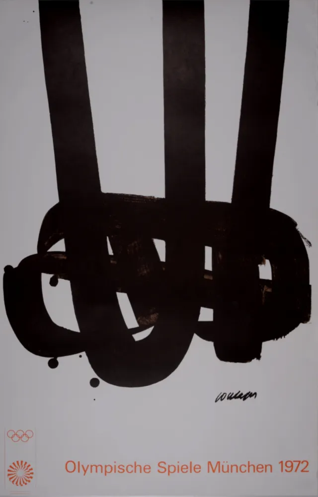 石版画 Soulages - Affiche JO Mourlot