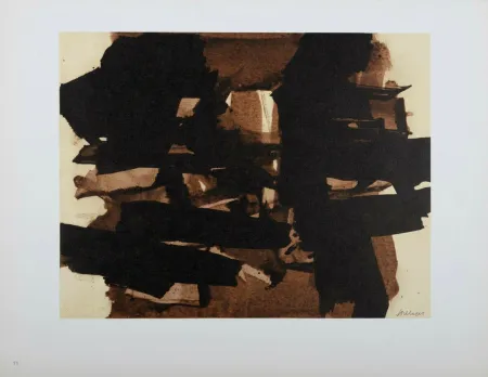胶版印刷 Soulages (After) - Composition #11