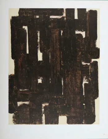 胶版印刷 Soulages (After) - Composition #5