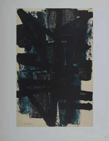 胶版印刷 Soulages (After) - Composition #6