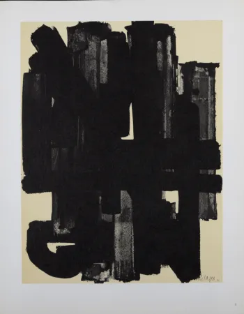 胶版印刷 Soulages (After) - Composition #8