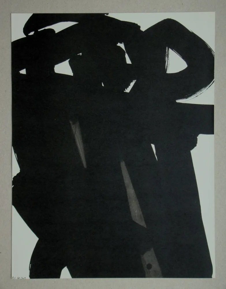 石版画 Soulages (After) - Gouache, 1966