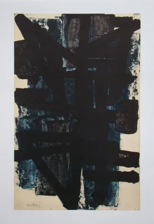 石版画 Soulages (After) - Peinture sur papier - 1950