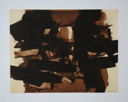 石版画 Soulages (After) - Peinture sur papier - 1960