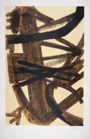 石版画 Soulages - Antagonismes, 1960 - Hand-signed!