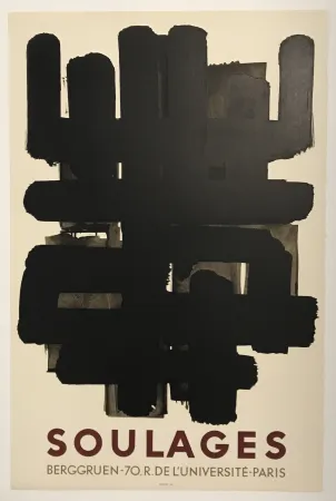 石版画 Soulages - Berggruen (Lithograph No. 3)