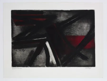 蚀刻版画 Soulages - Eau Forte 2