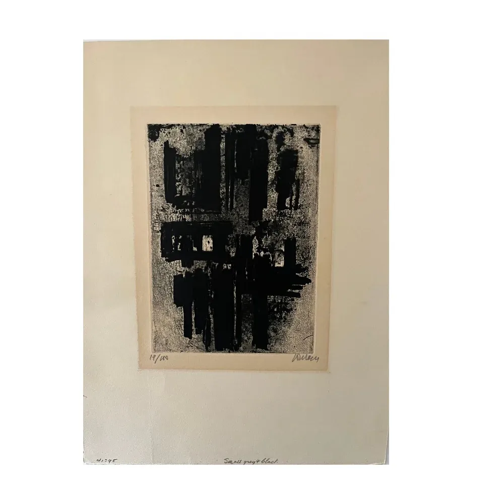 石版画 Soulages - Eau-Forte IV (1957) 