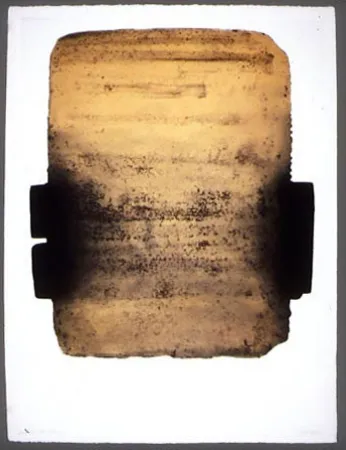 蚀刻飞尘法 Soulages - Eau forte n° 29