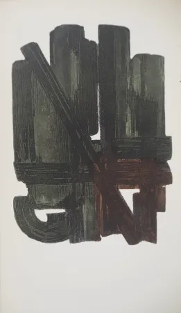 石版画 Soulages - Eau Forte VIII