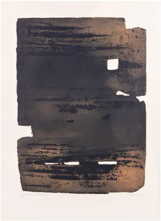 蚀刻版画 Soulages - Eau-forte XV