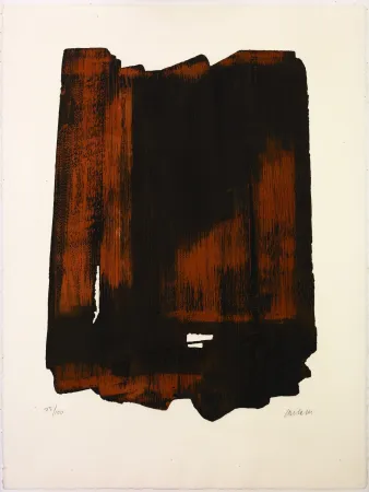 蚀刻版画 Soulages - Eau Forte XVI