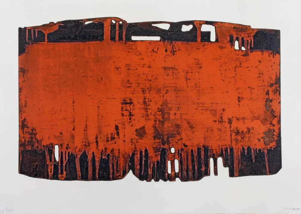 蚀刻飞尘法 Soulages - Eau-forte XXV